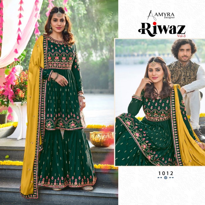 Amyra Riwaz Vol 3 Heavy Chinon Salwar Suits